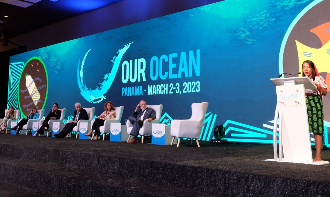 Our Ocean Conference Bali Borderless Projection Screen