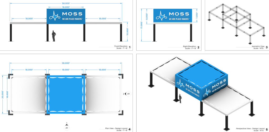 Outdoor Uses of Stretch Shapes Products, stretch panels, stretch screen, stretchy screens, stretch shapes, stretchshapes, festival shade structure, temporary shade structures, stretch sun shade, fabric shade structures, shade structures, stretch shapes activations