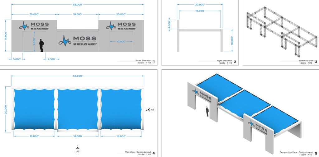 Outdoor Uses of Stretch Shapes Products, stretch panels, stretch screen, stretchy screens, stretch shapes, stretchshapes, festival shade structure, temporary shade structures, stretch sun shade, fabric shade structures, shade structures, stretch shapes activations